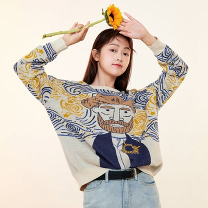 Van gogh Cartoon Sweater