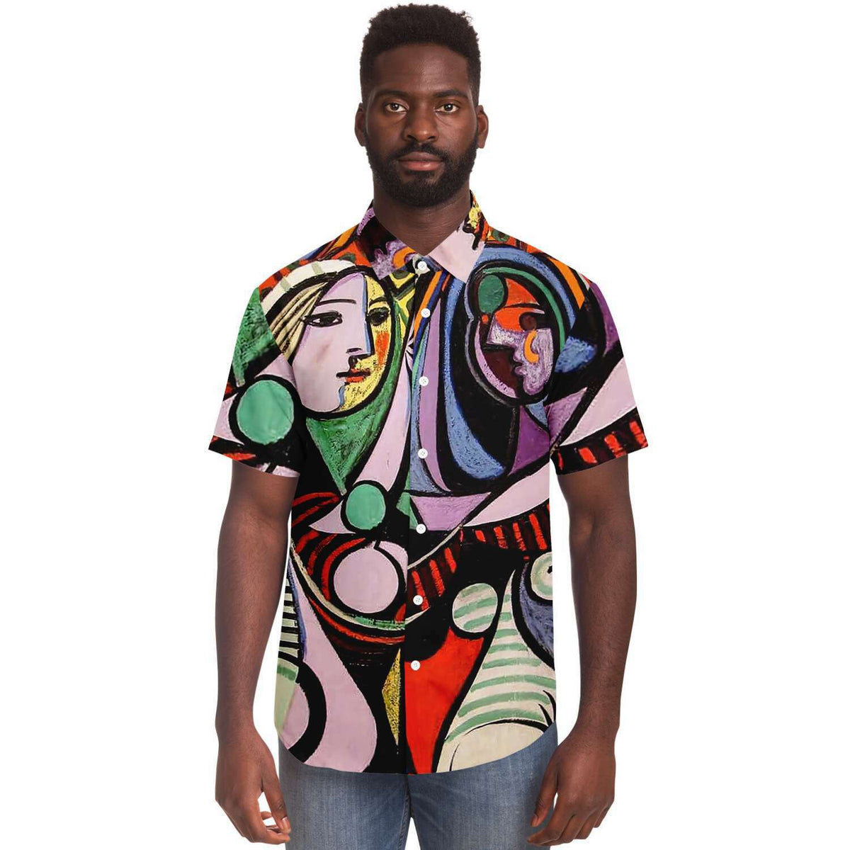 Picasso Girl before a Mirror  BUTTONED SHIRT