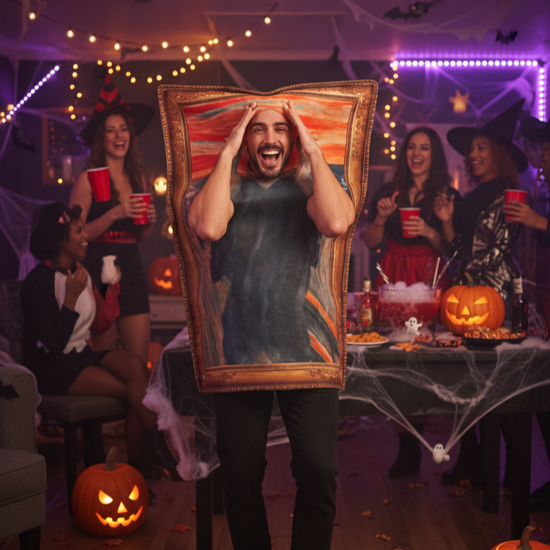 Mona Lisa & The Scream Halloween Costumes