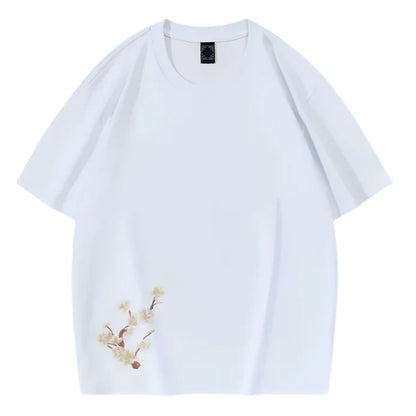 Moonlight Kitsune Embroidered T-shirt