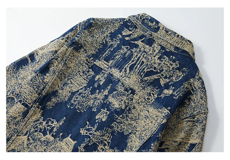 Scenic Jacquard Denim Jacket