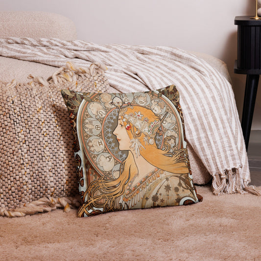 Alphonse Mucha Illustrations pillow cases