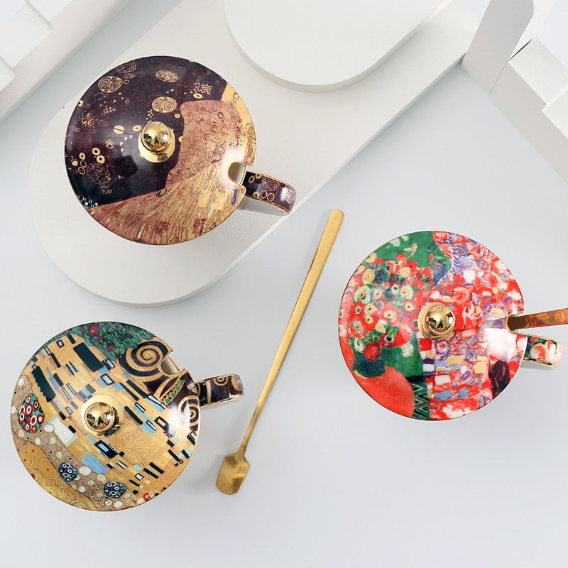 Gustave Klimt Tea cup with lid